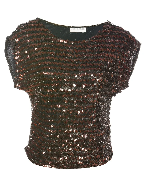 Sequined Party Top - S