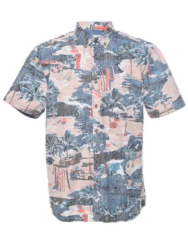 Short Sleeve Hawaiian Shirt - L