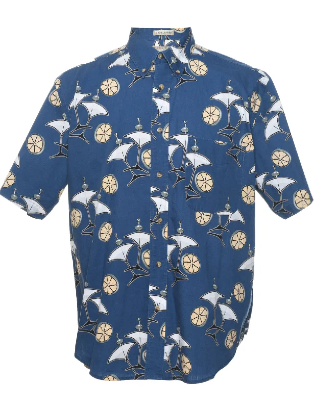 Short Sleeve Hawaiian Shirt - M