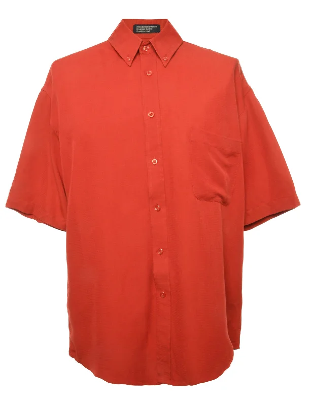 Short Sleeve Maroon Shirt - L